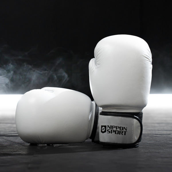 boxing gloves - Nippon Sport - 'Pro' - White