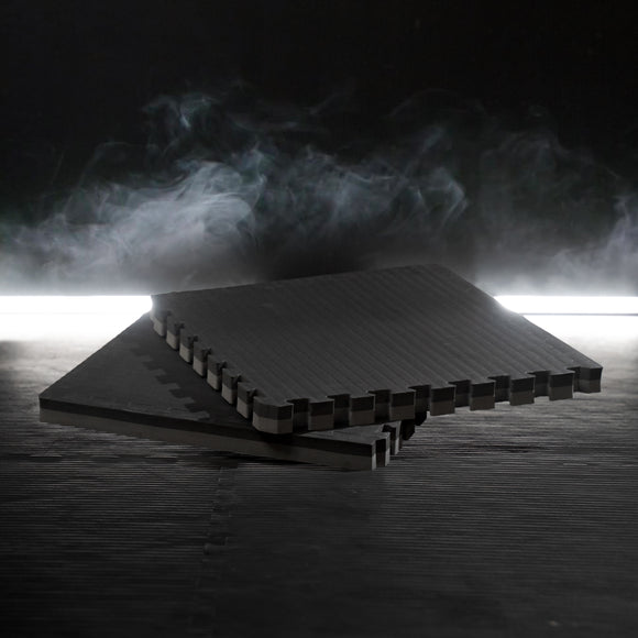 Puzzle mat - Nippon Sport - Black/Grey - 4-pack - 50 x 50 x 4 cm