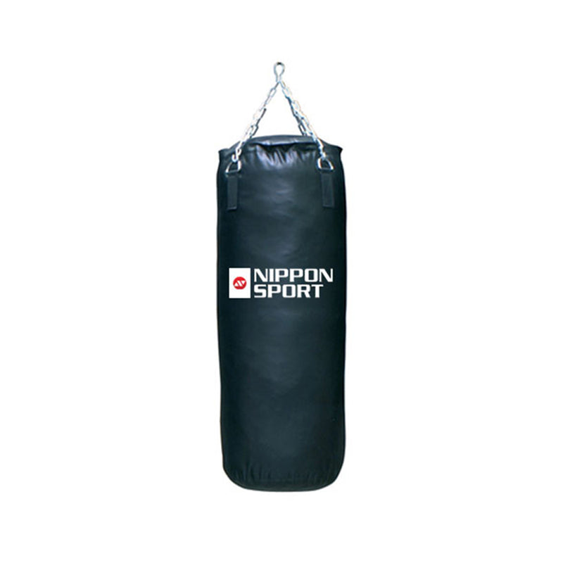 Sandsæk Med Fyld - Nippon Sport - 'Club' - 30kg - 100cm - Sort