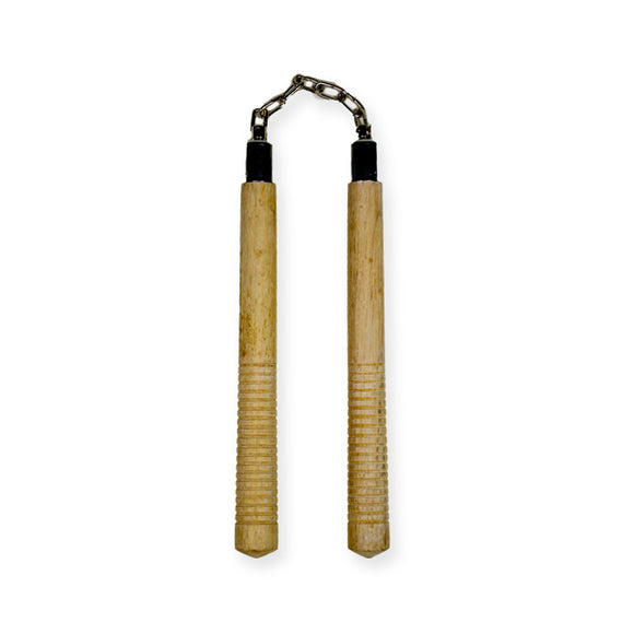 Trævåben - Nippon Sport - 'Nunchaku' - Hvideg - m. Kæde