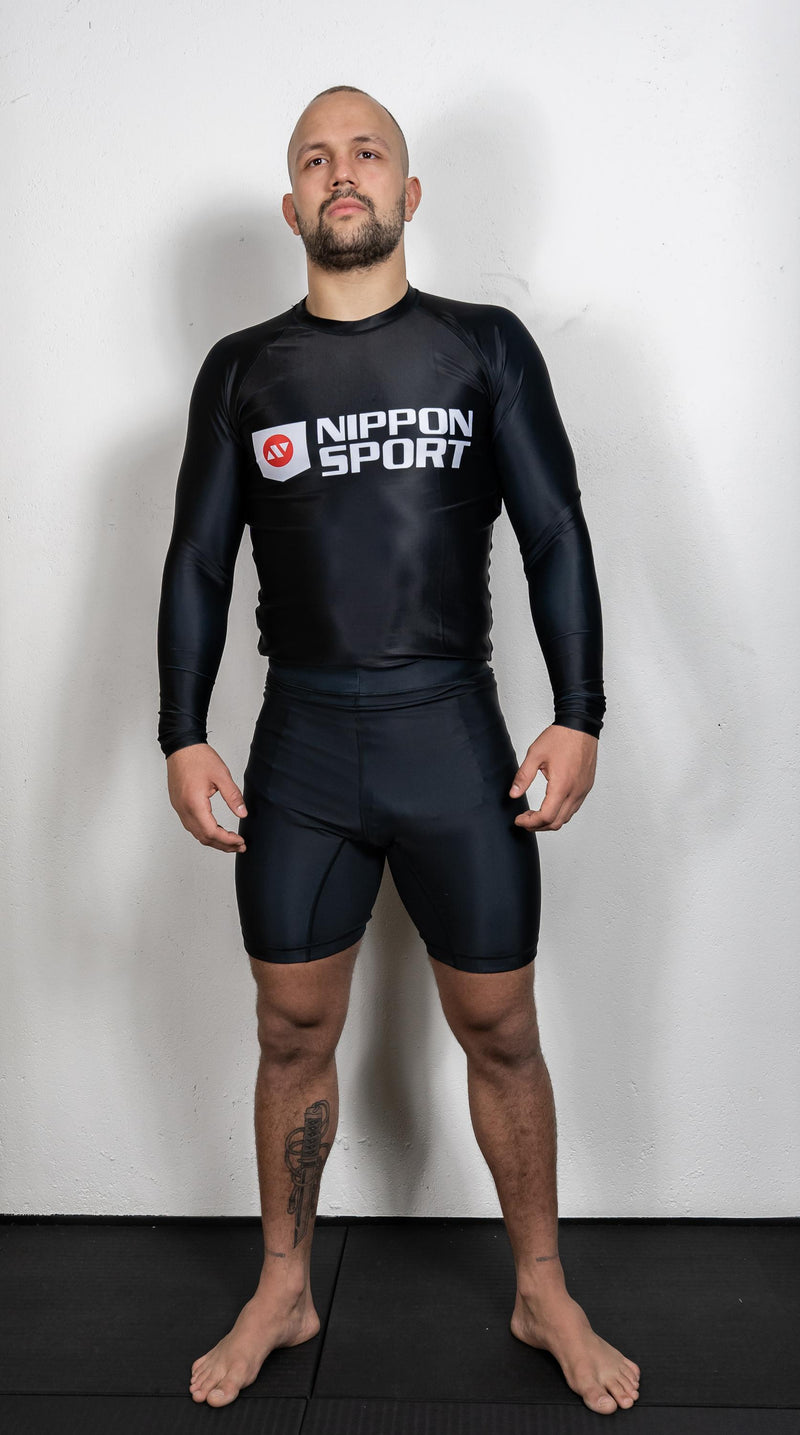 Vale Tudo Shorts - Nippon Sport - 'Half tights' - Sort