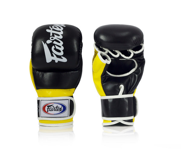 MMA Sparringshandsker - Fairtex - 'FGV18' - Sort-Gul