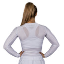 Adidas Rashguard - Lange Ærmer - Hvid