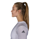 Adidas Rashguard - Lange Ærmer - Hvid