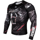 Rashguard - Venum - Grizzli - Langærmet - Sort-hvid