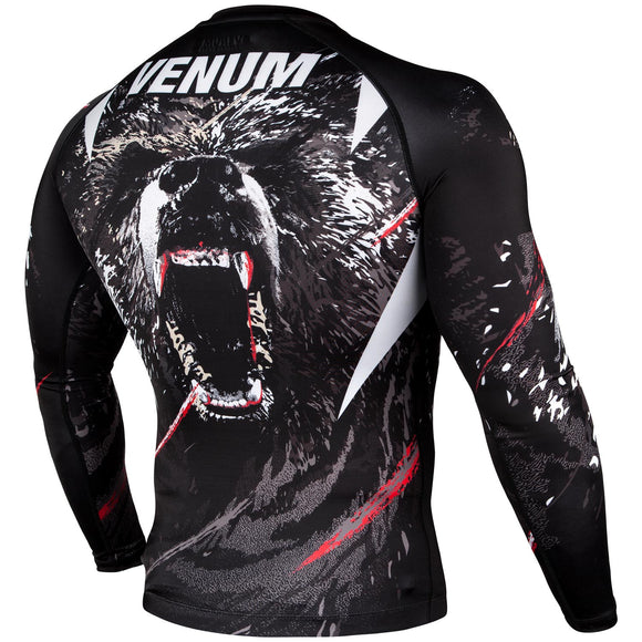 Rashguard - Venum - Grizzli - Langærmet - Sort-hvid
