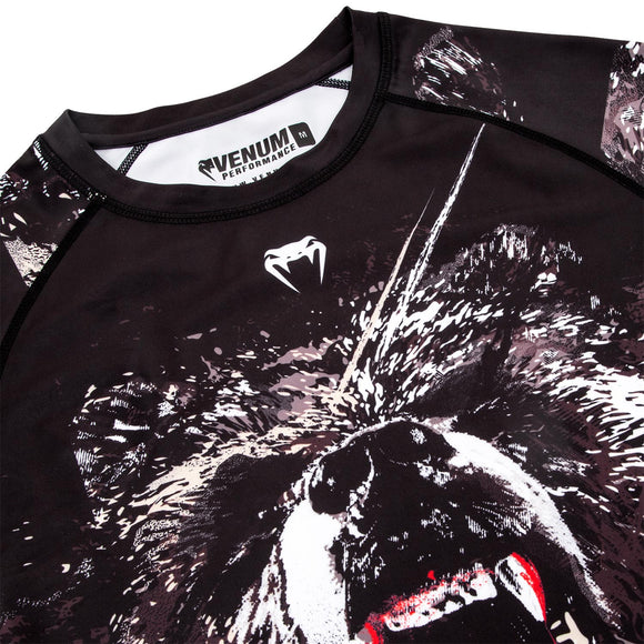 Rashguard - Venum - Grizzli - Langærmet - Sort-hvid