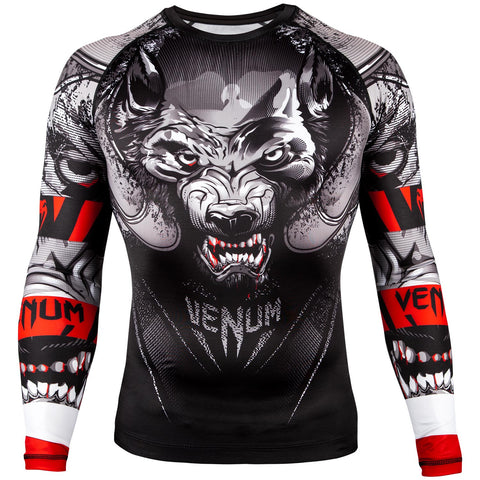 Rashguard - Venum Werewolf Rashguard - Long Sleeves - Black/Grey