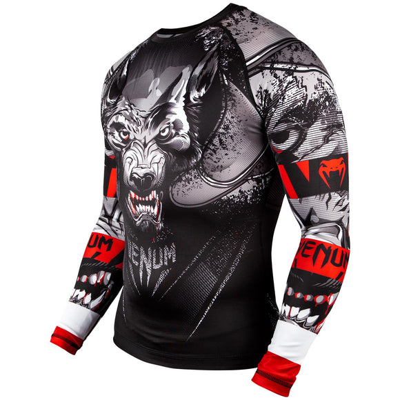 Rashguard - Venum Werewolf Rashguard - Long Sleeves - Sort-Grå