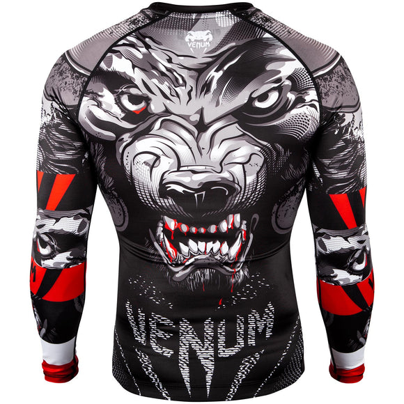 Rashguard - Venum Werewolf Rashguard - Long Sleeves - Sort-Grå