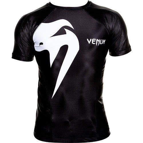 Rashguard - Venum - Giant - Kortærmet - Sort/Hvid