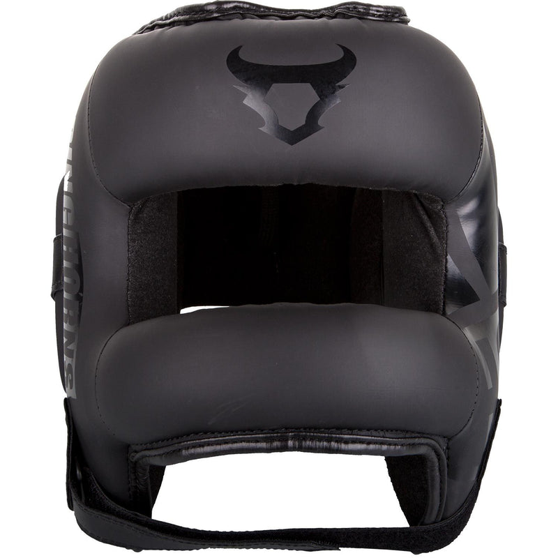 Boxing Helmet - Ringhorn - 'Nitro' - Black-Black