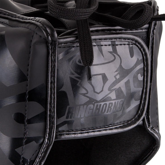 Boxing Helmet - Ringhorn - 'Nitro' - Black-Black