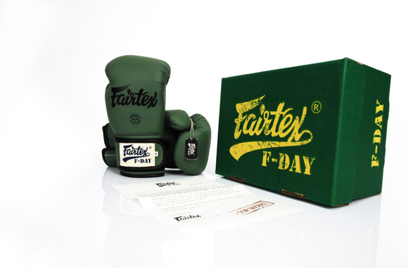 Boksehandsker - Fairtex - 'BGV11 F-DAY' - Armygrøn