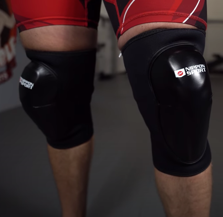 Knæbeskytter - Nippon Sport knæbeskytter - kunstlæder - Sort