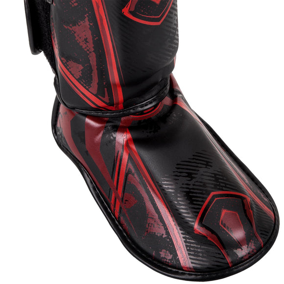 Benbeskytter - Venum Gladiator 3.0 Shinguard - Sort/Rød