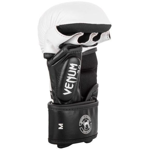 MMA Sparring Gloves - Venum - 'Challenger 3.0' - White/Black