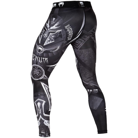 Grappling Tights - Venum Spats - Gladiator 3.0  - Sort-Hvid