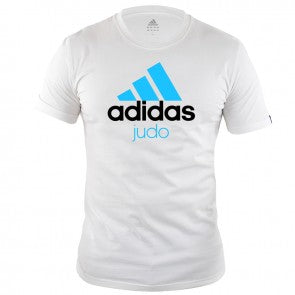 T-Shirt - Adidas Judo - 'Judo Tee' - Hvid-Blå