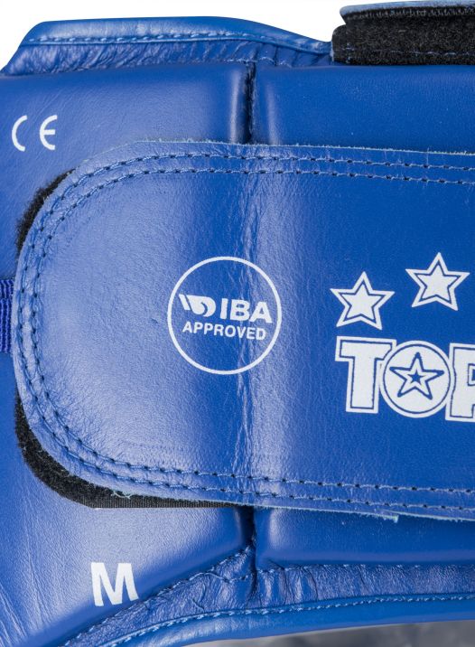 Boksehjelm med mærkat - TOP TEN - IBA - Blå
