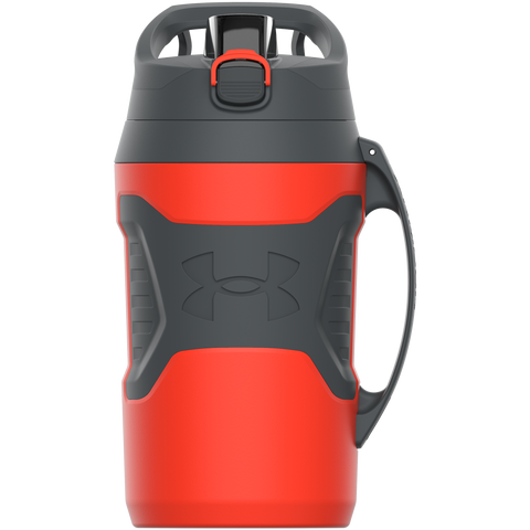 Water bottle - Under Armour - Playmaker Jug - Orange/Picth Grey - 1,9 l