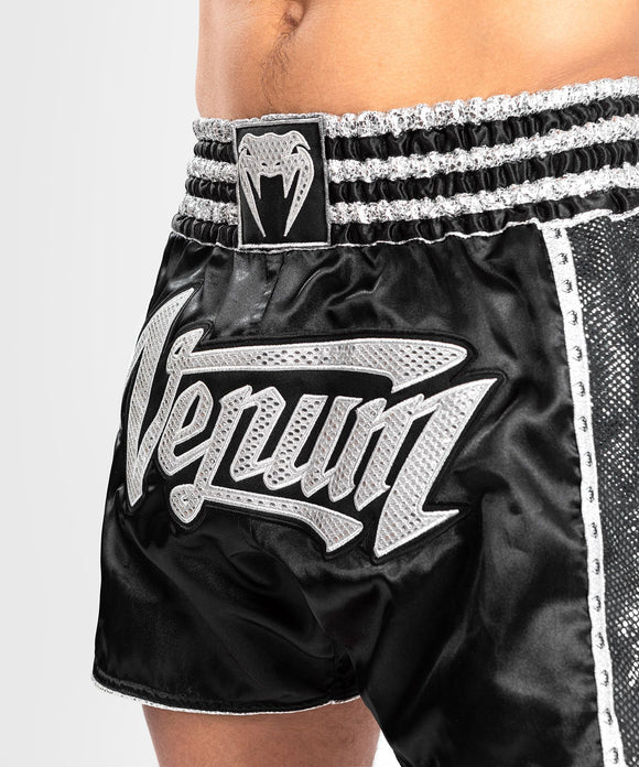 Muay Thai Shorts - Venum - 'Absolute 2.0' - Sort/Sølv