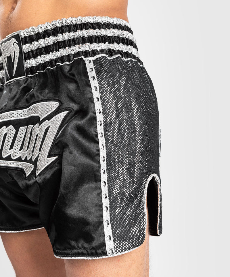 Muay Thai Shorts - Venum - 'Absolute 2.0' - Sort/Sølv