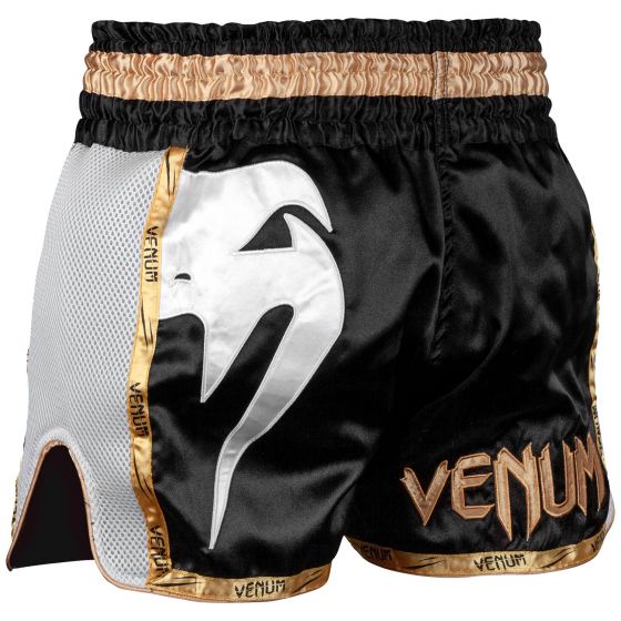 Muay Thai shorts - Venum - "Giant" - Sort-Guld