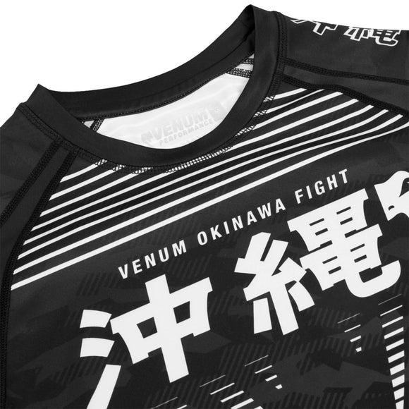 Rashguard - Venum Okinawa 2.0 - Long Sleeves - Black/White