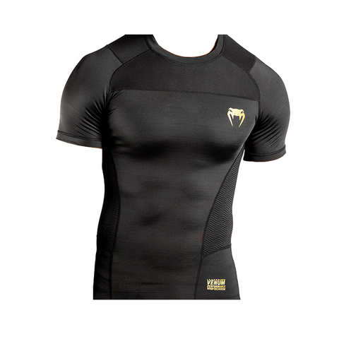 Rash Guard - Venum - 'G-Fit' - Black-Gold