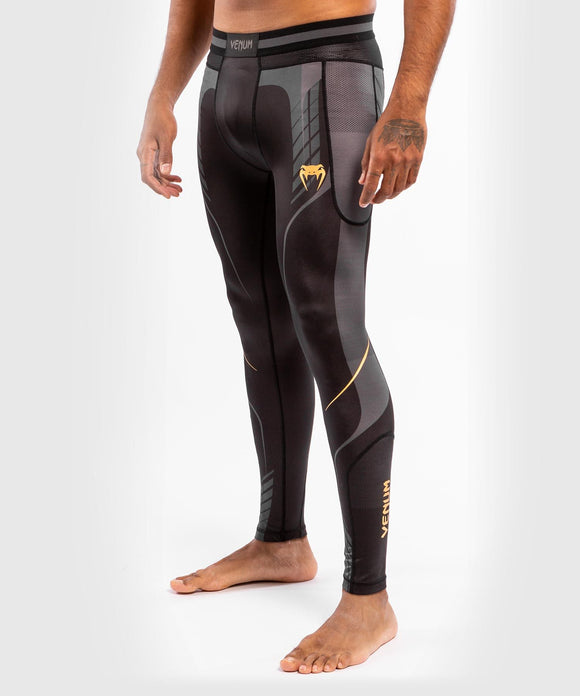 Compression Tights - Venum - 'Athletics' - Sort-Guld