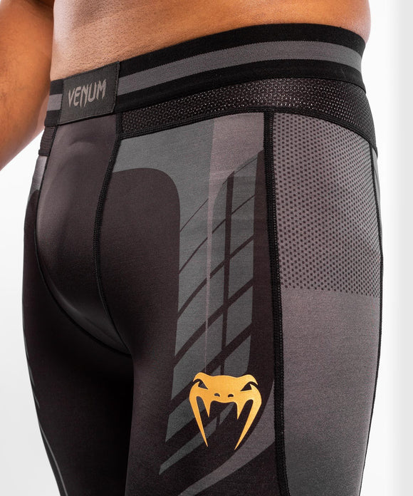 Compression Tights - Venum - 'Athletics' - Sort-Guld