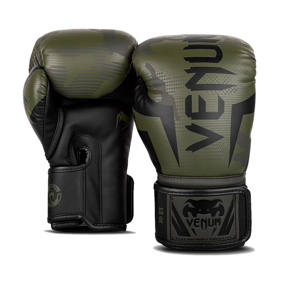 Boxing Gloves - Venum - 'Elite' - Khaki-Camouflage