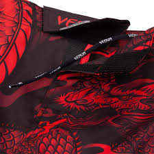 Fightshorts - Venum - Dragon's Flight - Sort-Rød