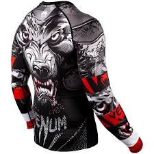 Rashguard - Venum Werewolf Rashguard - Long Sleeves - Sort-Grå