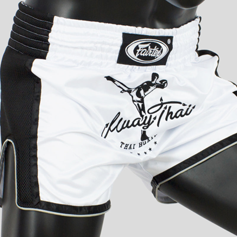 Muay Thai Shorts - Fairtex - 'BS1707' - Hvid-Sort