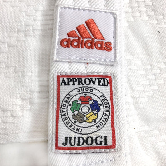 Judo Uniform  - Adidas Judo - 'Champion 2.0' - Slim Fit - Hvid-Rød